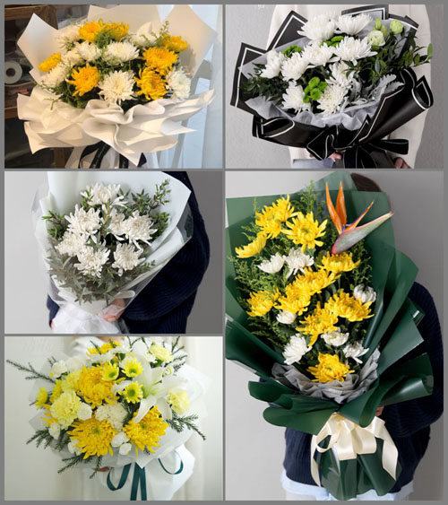 安徽蚌埠市怀远县褚集镇项集村白事花束代送